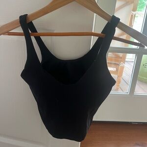 LULULEMON BLACK ALIGN TANK TOP, size 2, lightly worn